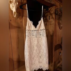 Victoria’s Secret Lace Slip Dress, M, Ivory